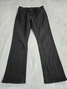 Lamasini Premium Qualität Denim Jeans Herren Größe 34 x 32 Schwarz Designer Straight - Bild 1 von 12