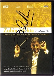 DVD Zubin MEHTA Signiert VERDI Quattro Pezzi Sacri HAYDN Paunkenmesse GABRIELI - Bild 1 von 1