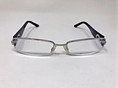 CHRISTIAN DIOR CD3760 H13 53-17-135 SILVER PURPLE ITALY HALF RIM KH67 - Image 1 of 4