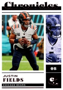 2023 Panini Obsidian Black Color Blast Justin Fields Chicago Bears #24 - Picture 1 of 2