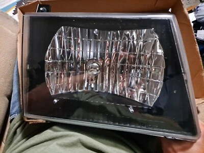 Fits 1992-2006 Ford E150 E250 E350 E450 Econoline Van Black Headlight - Right - Image 1 of 4