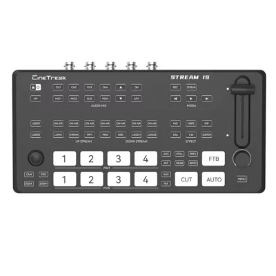 Cinetreak Stream 1S 5-Channel 4xSDI Video Switcher Live Streaming PTZ Control  - Image 1 of 4