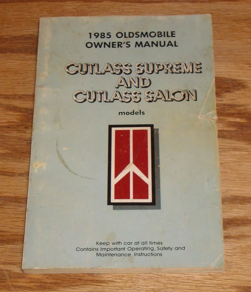 Original 1985 Oldsmobile Cutlass Supreme & Salon Owners Operators Manual 85 - Image 1 of 1