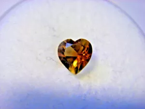 Piedra preciosa citrino corte corazón 4 mm x 4 mm 0,25 quilates gema piedra amarilla - Imagen 1 de 3