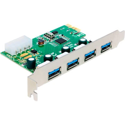 DeLOCK PCIe x1 Karte zu 4x extern USB Typ-A 5 Gbit/s, USB-Controller - Bild 1 von 4