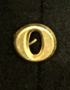 Civil War - Indian Wars, Brass Number "0" for Forage Cap or Kepi, Reproduction - Picture 1 of 2