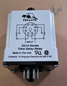 NEW Amperite Time Delay Relay 1.8 TO 180 Seconds. 24V DC Input 24DP1.8-180SDC - Picture 1 of 5