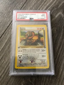 1999 Pokémon 1st Edition Jungle Tauros #47 PSA 9 Mint - Bild 1 von 1