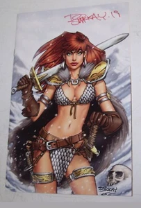 RED SONJA #1 ELITE EXCLUSIVE BILL McKAY VIRGIN VARIANT 400 PRINT ONLY 50 SIGNED - Picture 1 of 8