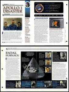 Apollo 1 Disaster #24 Mission Log Secrets Of Universe Fact File Fold-Out Page - Picture 1 of 1