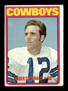 1972 Topps #200 Roger Staubach Dallas Cowboys Rookie RC HOF VG+ Card *J338 - Picture 1 of 2