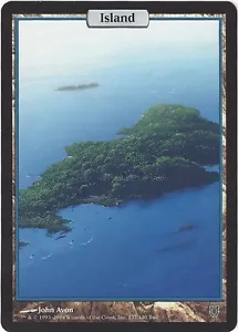 TCG MtG 185 Magic the Gathering Unhinged Full Art Land Island - Bild 1 von 1