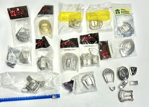 The Leather Factory Gürtelschnallen-Sets Großpackung Posten Indianer silberfarben 2 Pfund! - Bild 1 von 12