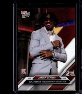 2024 Topps Now #D-2 Jayden Daniels RC Rookie Scheda Base (Quantità) - Foto 1 di 2