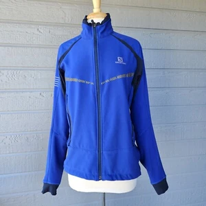 Salomon Advanced Skin Shield Blue Inner Thin Fleece Jacket Women's Sz L - Picture 1 of 9