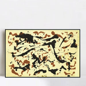 Framed Giclee Print Wall Art Untitled (5) by Jackson Pollock Home Decorations - Picture 1 of 22