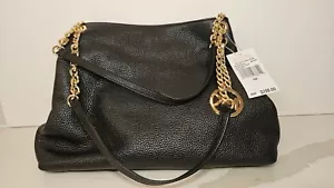 Michael Kors Damen große Tasche Handtasche Schulter Echtleder Crossbody schwarz MK - Bild 1 von 4