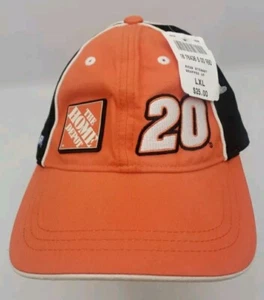Tony Stewart #20 Home Depot Hat Nascar Orange Black Joe Gibbs Racing LARGE / XL - Picture 1 of 16