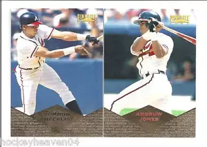 1997 Pinnacle Andrew Jones 2 Karten Lot # 163 und 198 - Bild 1 von 1