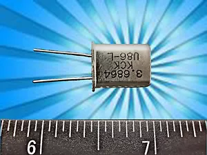 Estuche de cristal 3.6864 mhz a través de orificio HC49 radial 0,5" de altura (cantidad 5) - Imagen 1 de 7