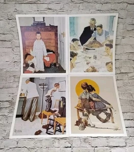 Norman Rockwell Prints 11 x 14 in. Set of 4 Original Envelope - Picture 1 of 7