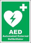 Automated External Defibrillator safety sign
