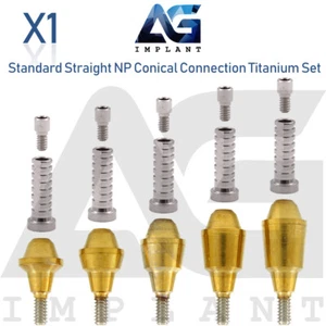Standard Multi Unit Abutment Conical Connection NP Titanium Set Dental - Picture 1 of 8