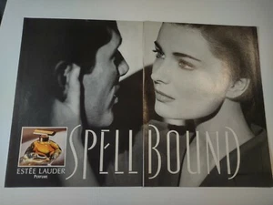 Estee Lauder Spellbound Double Page Vintage 1990s Print Advertisement - Bild 1 von 9