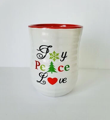 Новый без ценников - радость мира любовь праздник руки подогреватель кружка правой рукой 16 унций глобальный дизайн - Изображение 1 из 4