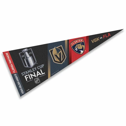Vegas Golden Knights Florida Panthers Dueling 2023 Stanley Cup Final Pennant Cover
