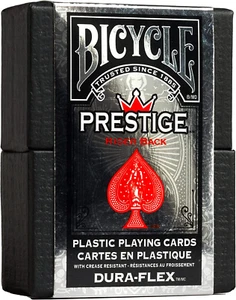 Prestige Waterproof Plastic Playing Cards, Red & Blue (Colors May Vary) - Picture 1 of 11