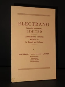 Electrano Ltd 1960 Catalogue: Experimental Science Apparatus for Schools - Foto 1 di 8