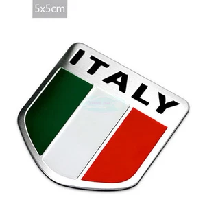 Italy Italian National flag Aluminium Decal Emblem Badge Sticker For Luxury Car - Picture 1 of 3