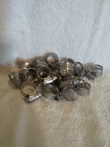 Ideal Tridon Stainless Steel  Hose Clamps 3/8" - 7/8" 9-22  mm ( Lot of 20) - Picture 1 of 3