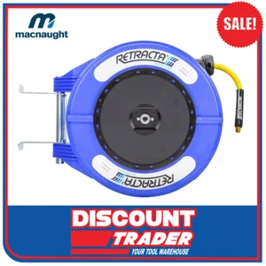 Macnaught R3 10mm x 20m RETRACTA Flex Quality Air/Water Hose Reel RY320B-01 - Picture 1 of 2