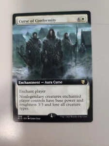 MTG Curse of Conformity Commander Innistrad: Midnight Hunt 044 Extended Art Rare - Picture 1 of 1