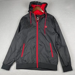 FC Bayern Munich Jacket Mens Large Black GPS Soccer Football Rain Coat Windbreak - Picture 1 of 18