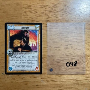 🐗Signed Vorgurn William O'Connor Free Kingdoms Warlord Saga of the Storm CCG 48 - Picture 1 of 3