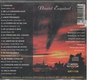 Los Rieleros del Norte canta Daniel esquivel CD New Sealed - Imagen 1 de 1