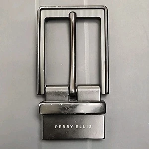 Perry Ellis Flat Matte Black Replacement Belt Buckle Latch for 1.25" Wide Belt - Picture 1 of 10