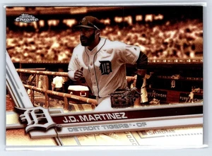 Topps Chrome Sepia Refractor #63 J.D. 2017 Martinez - Imagen 1 de 2