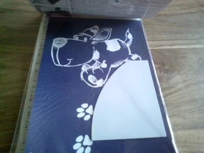 MY STYLE Siebdruck-Schablone DIN A5 mit Rakel --Hund---NEU-OVP - Bild 1 von 3