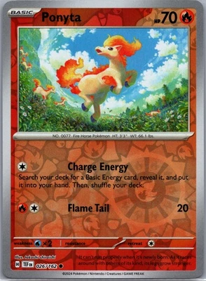 Ponyta, SV05: Temporal Forces, 026/162, Common - Image 1 of 2