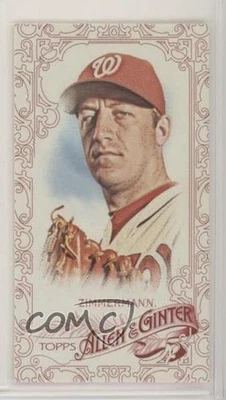2015 Topps Allen & Ginter's Mini Pack Exclusive Red /40 Jordan Zimmermann #344 - Image 1 of 2