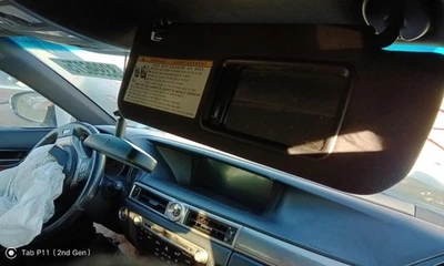 Passenger Sun Visor Illuminated Fits 13-15 LEXUS GS350 750036 Foto 1 de 4