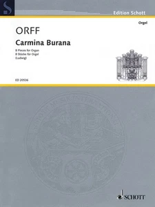 Carmina Burana for Organ Solo Classical Sheet Music 8 Pieces Carl Orff Book - Picture 1 of 1
