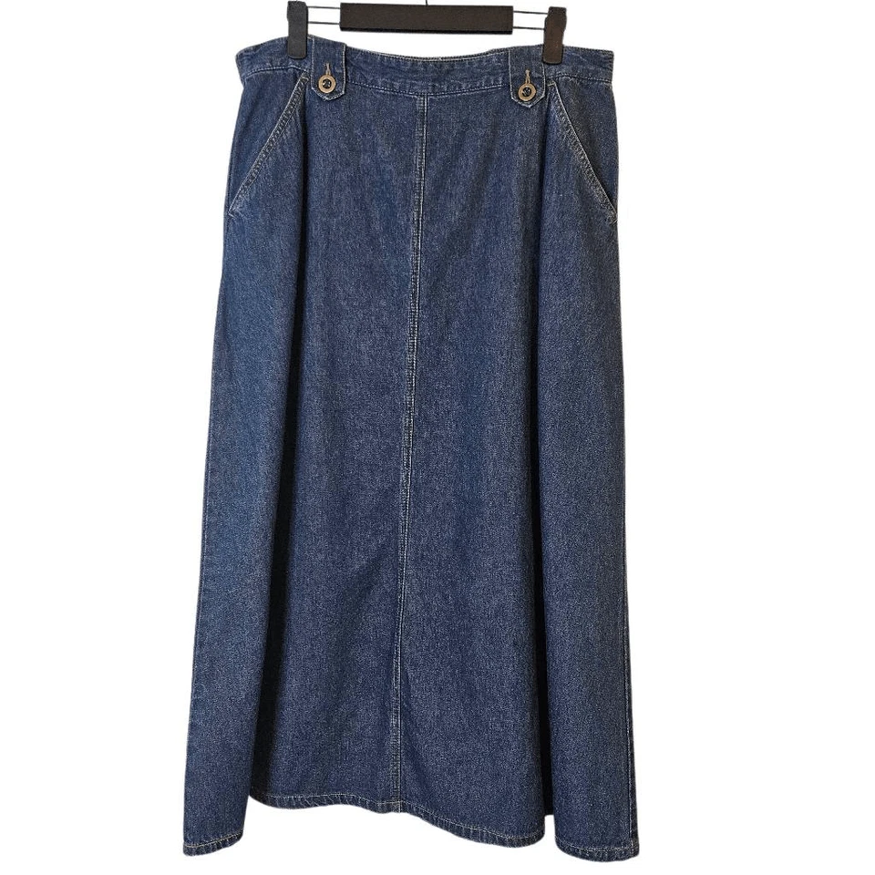 Chadwicks long denim skirt, cotton. Size 14P. - Image 1 of 3