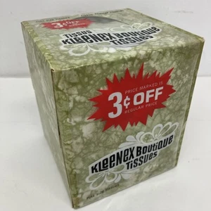 Tessuto viso Kleenex vintage 1967 2 strati verde avocado - Foto 1 di 10