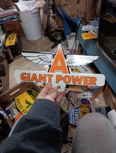 Porcelain Flying A Giant Power Sign - Picture 1 of 10