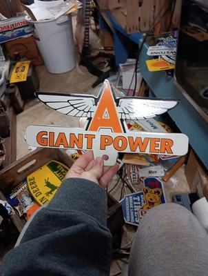 Porcelain Flying A Giant Power Sign - Image 1 of 4